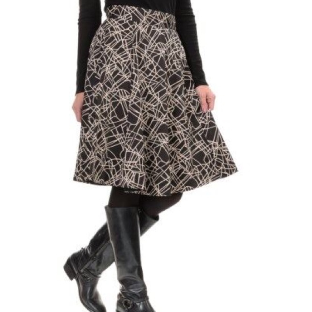 Amanda and Chelsea fun patterned skirt